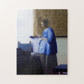Frau in Blau, Johannes Vermeer Puzzle (Vertikal)