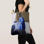 Frau in Blau, Johannes Vermeer Tasche (Von Nahem)