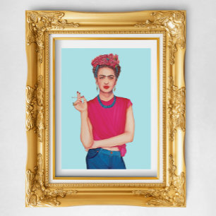 Frau in blauen Jeans Ölgemälde Poster