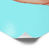 Frau in blauen Jeans Ölgemälde Poster (Ecke)