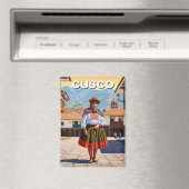 Frau in Cusco Peru Reise Magnet (In Situ (Geschirrspüler))