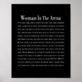Frau in der Arena Poster (Vorne)