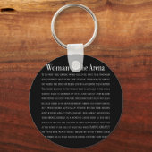 Frau in der Arena Schlüsselanhänger (Vorderseite)