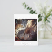 Frau in der Badewanne von Edgar Degas Postkarte (Stehend Vorderseite)