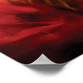 Frau in der Mohnhut Art Poster/Print Poster (Ecke)