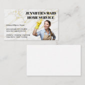 Frau in der Reinigung | Maid-Services Visitenkarte (Vorne/Hinten)
