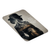 Frau in der Skyline-Landschaft Londons Magnet (Rechte Seite)