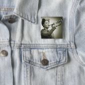 Frau in der Soldat-Uniform Button (Beispiel)
