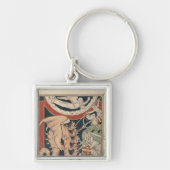 Frau in der Wolke über dem Kämpfen mit fünf Schlüsselanhänger (Vorne)