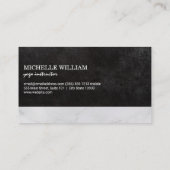 Frau in der Yoga-Pose Visitenkarte (Rückseite)