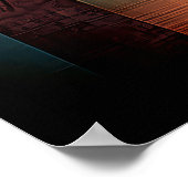 Frau in einem gelben Kleid - Minimalistische kubis Poster (Ecke)