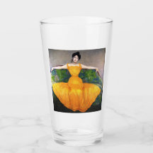 Frau in einem gelben Kleid (von Max Kurzweil)