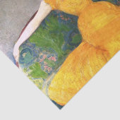 Frau in einem gelben Kleid (von Max Kurzweil) Seidenpapier (Ausschnitt)