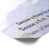 Frau in einem grünen Skiplakat Poster (Ecke)