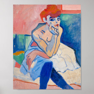 Frau in einem Hemd Andre Derain Poster