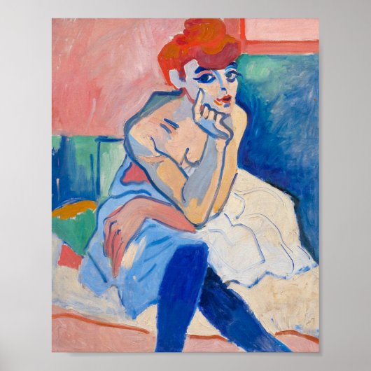 Frau in einem Hemd | Andre Derain | Poster (Vorne)