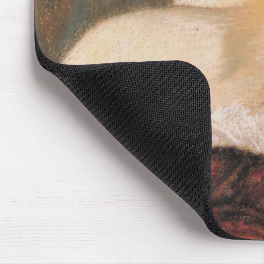 Frau in einem Korsett (von Federico Zandomeneghi) Mousepad (Ecke)