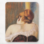 Frau in einem Korsett (von Federico Zandomeneghi) Mousepad (Vorne)