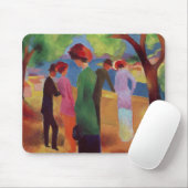 Frau in einer grünen Jacke, 1913 Mousepad (Mit Mouse)