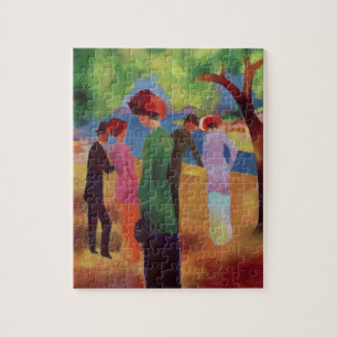 Frau in einer grünen Jacke, 1913 Puzzle