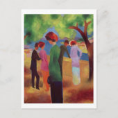 Frau in einer grünen Jacket, 1913 Postkarte (Vorderseite)