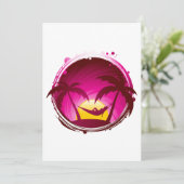 Frau in einer Hängematte Einladung (Stehend Vorderseite)