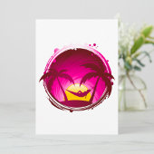 Frau in einer Hängematte Einladung