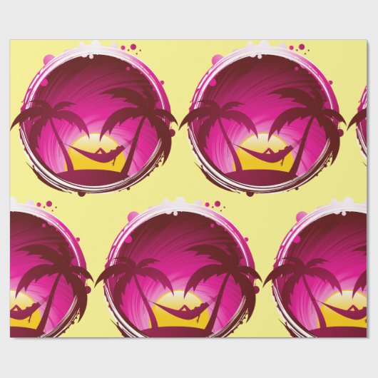 Frau in einer Hängematte Geschenkpapier (Flach)