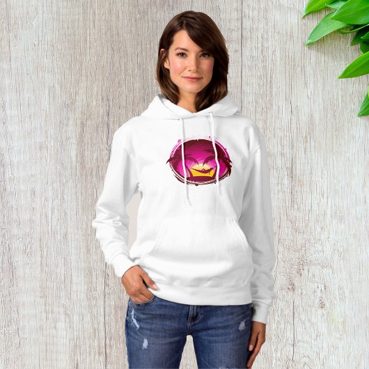 Frau in einer Hängematte Hoodie
