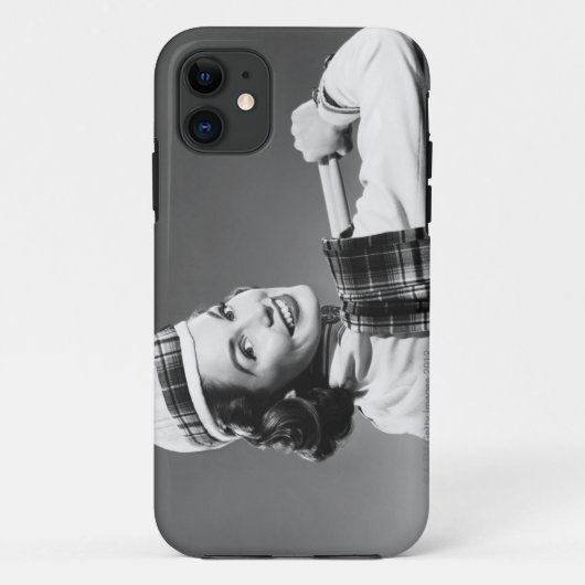 Frau in einer Kappe Case-Mate iPhone Hülle (Rückseite)