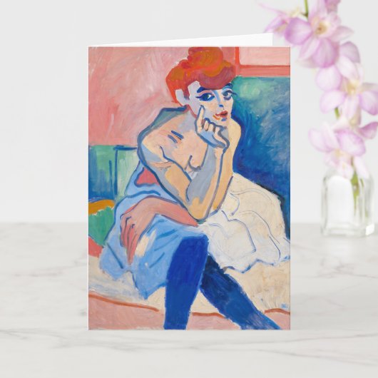 Frau in einer Kluft | Andre Derain | Karte (Orchidee)