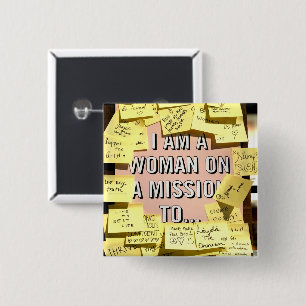 Frau in einer Mission, Motivierend Button