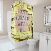 Frau in einer Mission, Motivierend Duschvorhang (Beispiel)