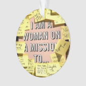 Frau in einer Mission, Motivierend Ornament (Vorderseite)