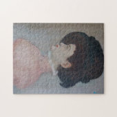 Frau in Extravagantem Hut - im Stil der berühmten Puzzle (Horizontal)