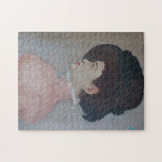 Frau in Extravagantem Hut - im Stil der berühmten Puzzle (Horizontal)