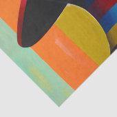 Frau in farbenfroher Hut 6 markante Silhouette Seidenpapier (Detail)