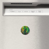 Frau in farbenprächtigem Feld Magnet (In Situ (Geschirrspüler))