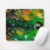 Frau in farbenprächtigem Feld Mousepad (Mit Mouse)