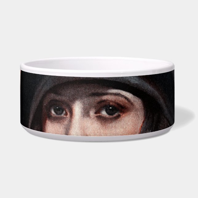 Frau in gestickter Bluse Napf (Vorderseite)