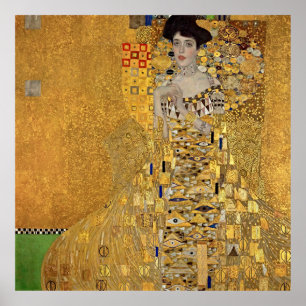 Frau in Gold – Klimt Ikonisches Porträt Poster
