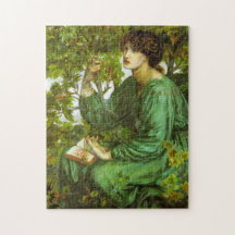 Frau in Green (The Day Dream) (von D.G. Rosetti)