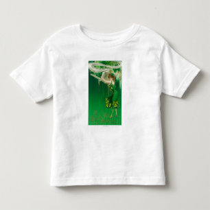 Frau in Grün mit Pipe-Szene Kleinkind T-shirt