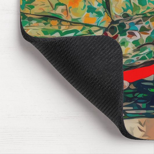 Frau in grüner Sonnenbrille Mousepad (Ecke)