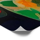 Frau in grüner Sonnenbrille Poster (Ecke)