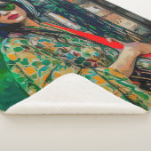 Frau in grüner Sonnenbrille Sherpadecke (3/4)