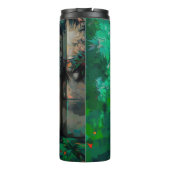 Frau in grüner Sonnenbrille Thermosbecher (Rückseite)