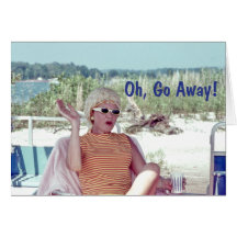 Frau in Haarwalzen, Oh, weg humorvoll