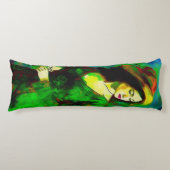 Frau in Hut Seitenschläferkissen (Vorderseite)