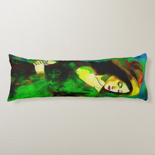 Frau in Hut Seitenschläferkissen (Vorderseite)